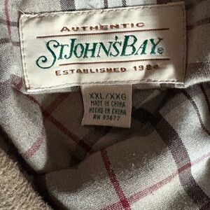 St. John's Bay Tan XXL Leather Jacket